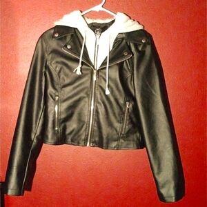 Beautiful Rue21 Faux Leather Jacket in (Good Shape)